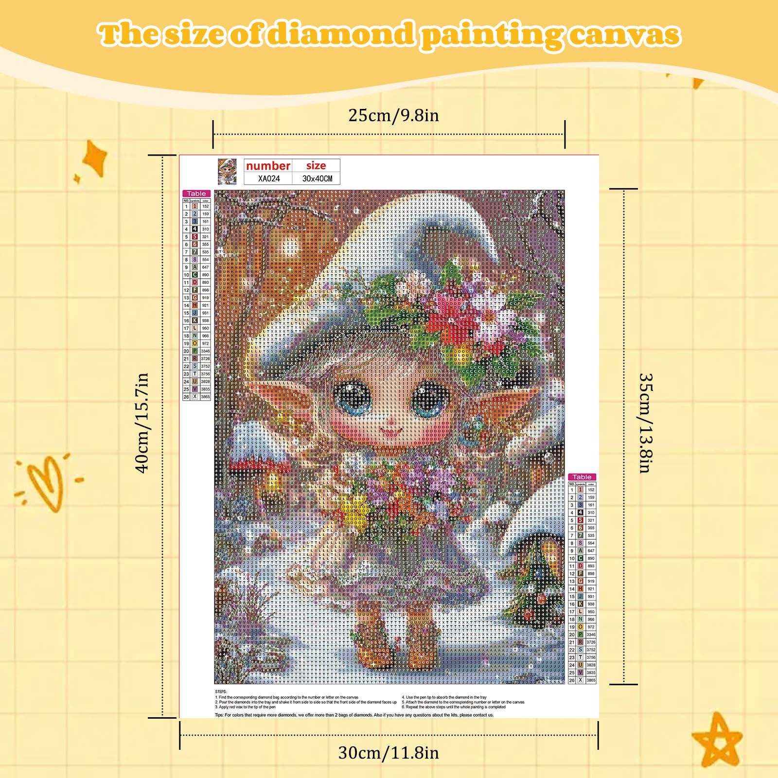 Kit Diamond Painting 5D Fée - 30x40 Cm, Peinture Par Diamants Pour Adulte, Décoration Maison