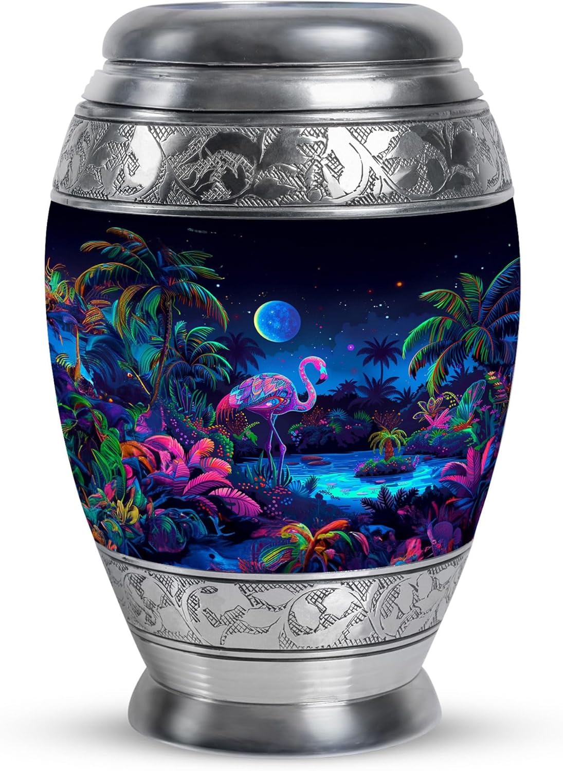 Flamingo Urn for Adult Male - Mini Urns for Ashes - Little Urns for Ashes - Burial Urns for Male & Female - Urn for Ashes for Women - 3 Inch Pack of 1 - Funeral Urns for Ashes