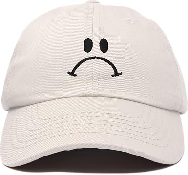 DALIX Sad Face Hat Mens Womens Sadface 