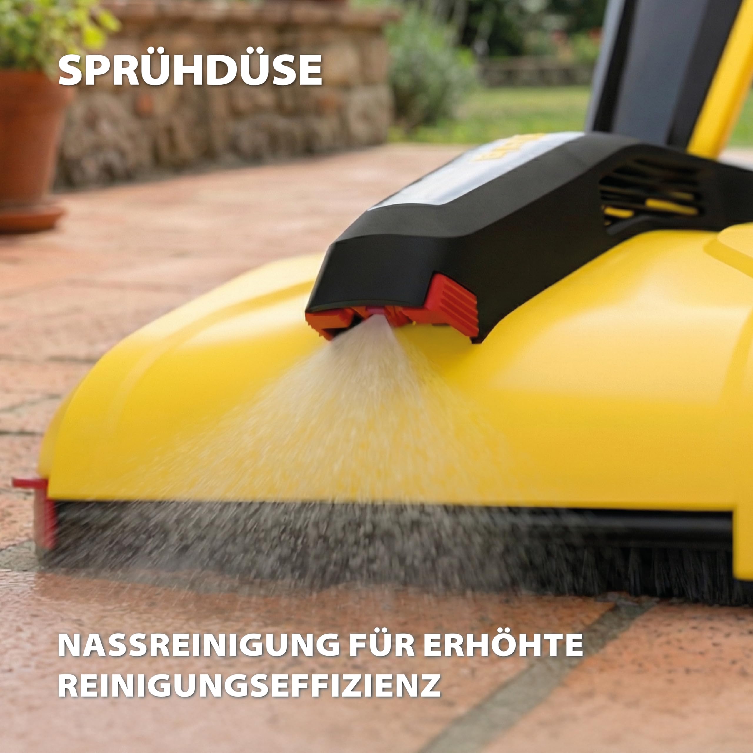 WAGNER Multifunktions-Terrassenreiniger Levaro Powerbrush 18V (Akku und Ladegerät sind nicht im Lieferumfang enthalten) - für die unkomplizierte Unterhaltsreinigung von Außenbereichen