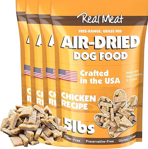 Miniatura 45 de Real Meat - Alimento para perros secado al aire con cordero y pescado real, bolsa de 5 libras de alimento real para perros de carne real sin granos