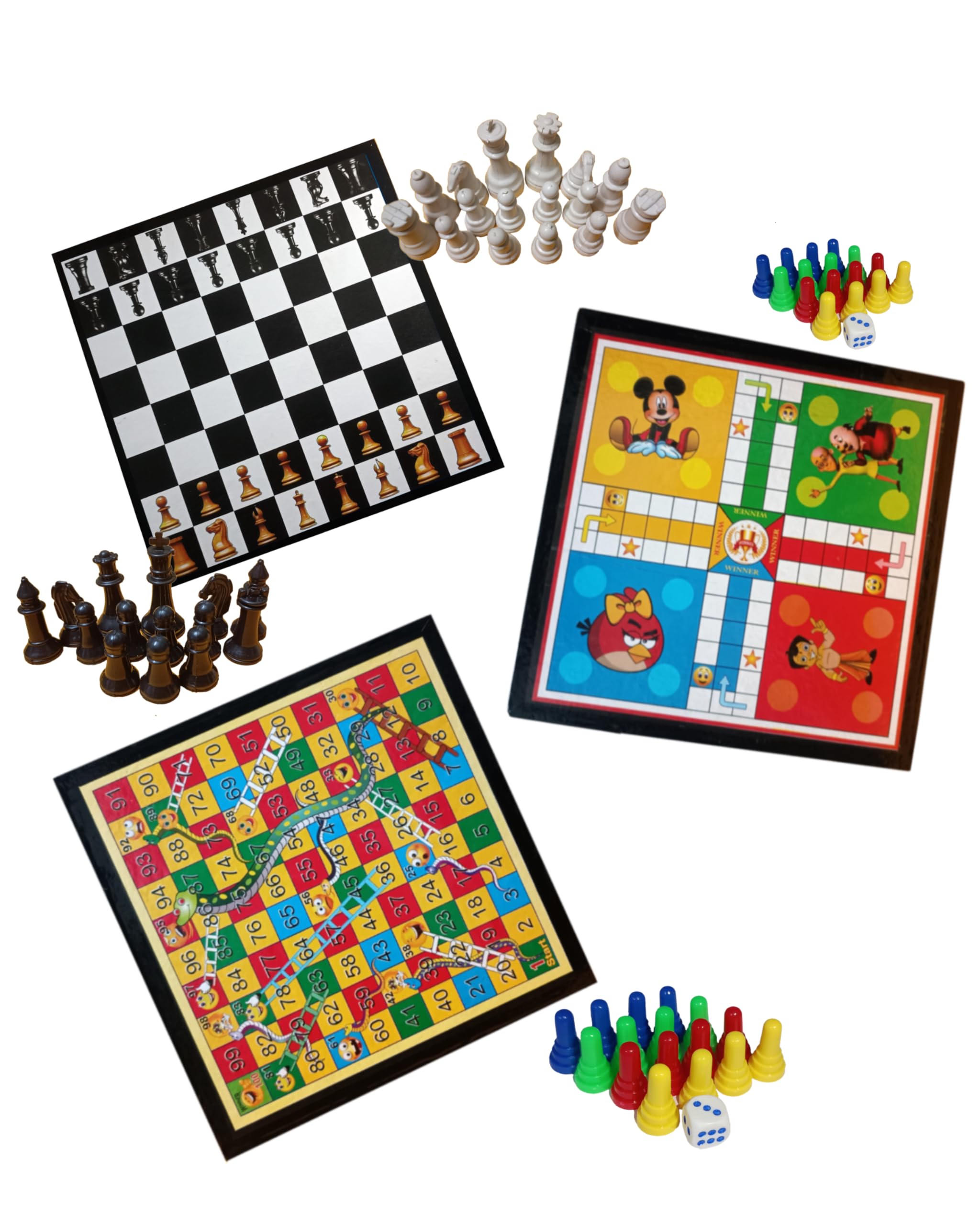 Hyorts Wooden Board Game Set for Kids Adults, Tabletop Combo Classic Travel Portable Board Games (Ludo, Chess, Snake Ladder) (B0DG594F8H) Amazon Price History, Amazon Price Tracker