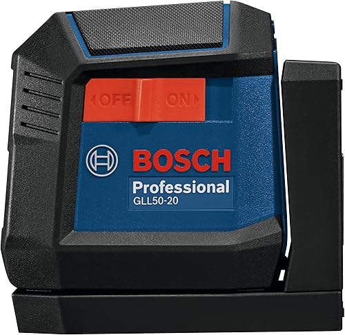 Miniatura 4 de BOSCH GLL50-20 Láser de línea cruzada autonivelante de 50 pies, incluye soporte magnético integrado y 2 baterías AA