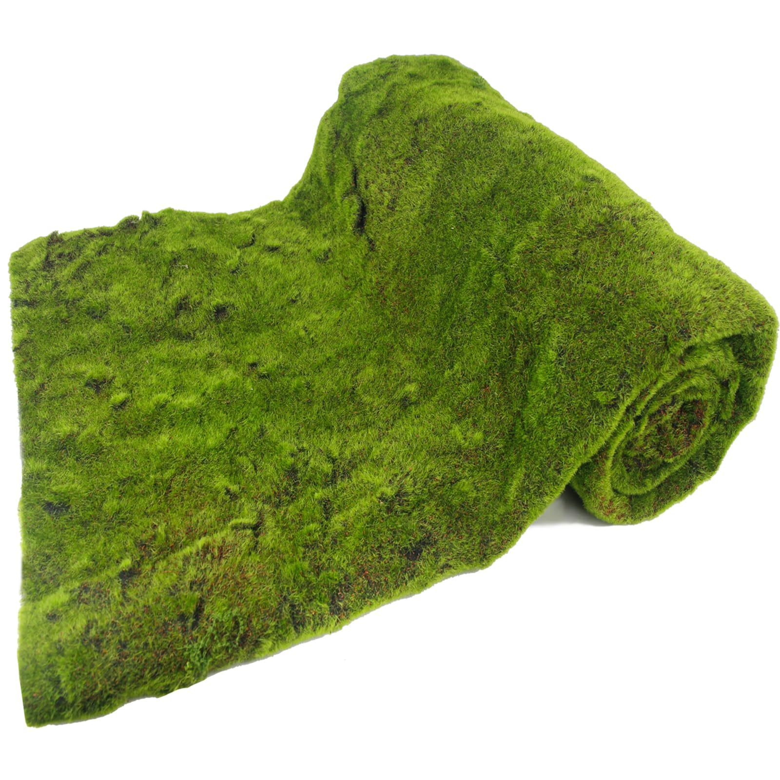 Photo 1 of ACRYCS Fake Green Moss Roll Table Runner Artificial Moss for Indoor Plants 39" x 79" Faux Grass for Fairy Garden Grass Wall Crafts DIY Table Centerpieces Fairy Woodland Floral Wedding 100x200cm