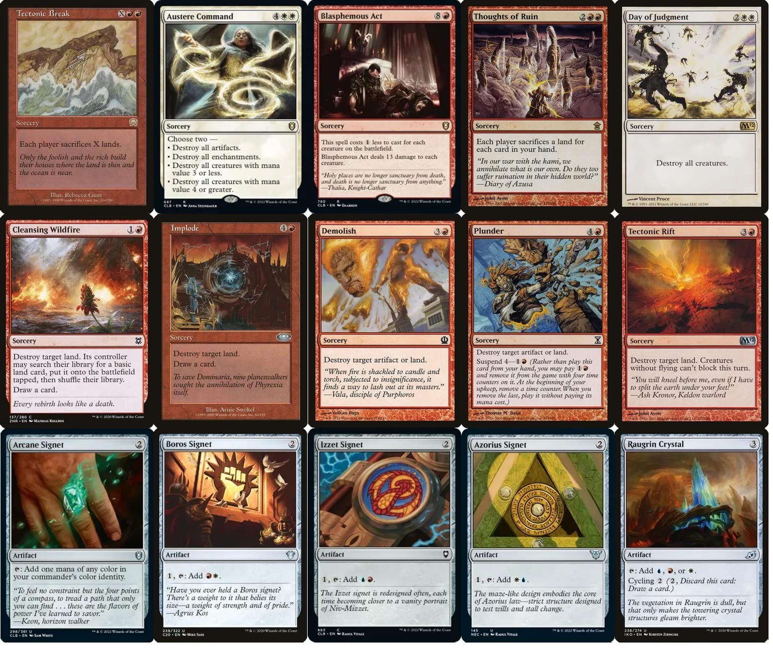 Amazon.com: Elite Commander Land Destruction Deck - Jeskai - Red Blue White  - EDH - Numot, The Devastator - 100 Card - Custom Magic The Gathering Deck 