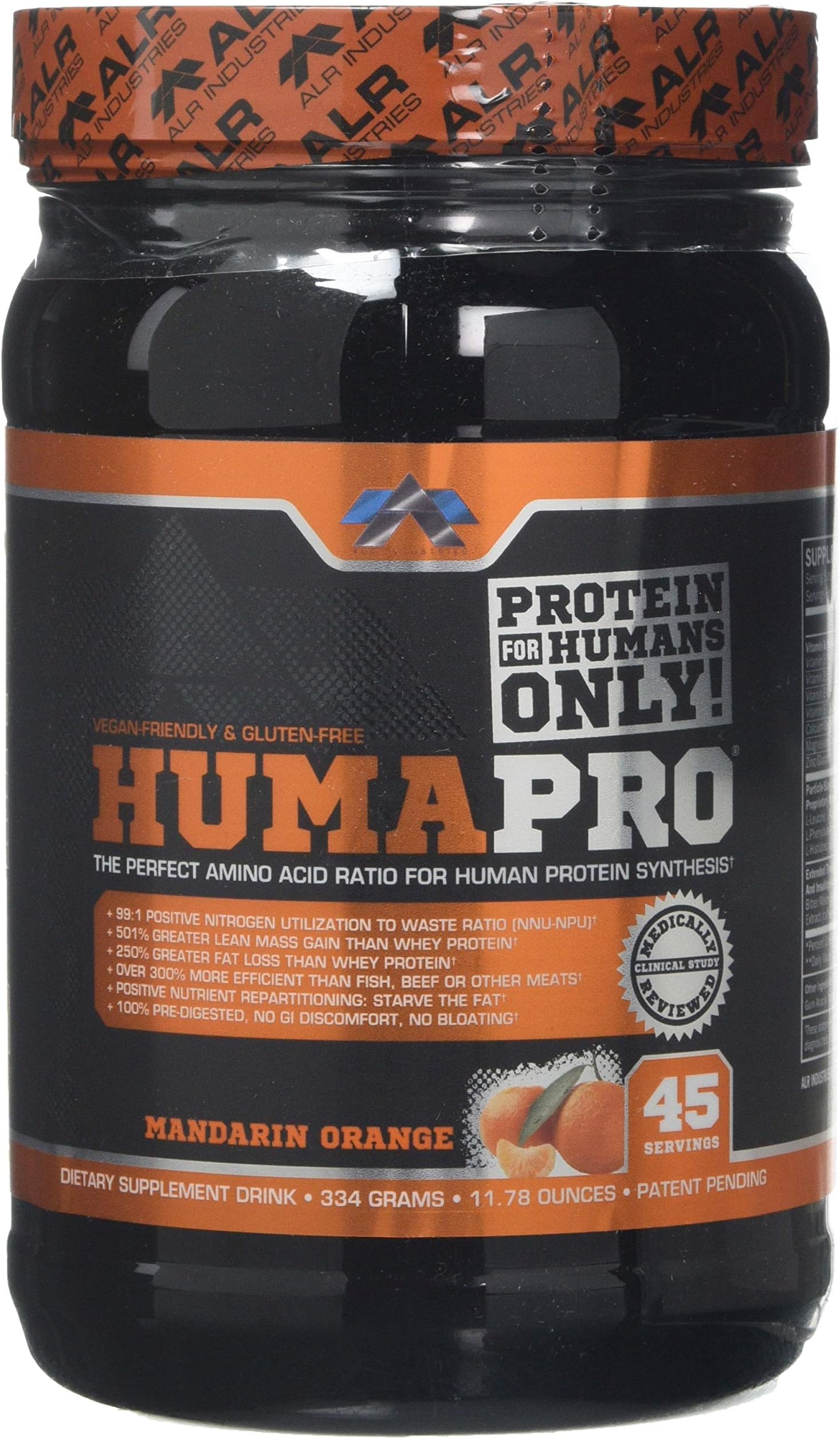 ALRIHumaPro Multivitamins, Mandarin Orange, 334 g