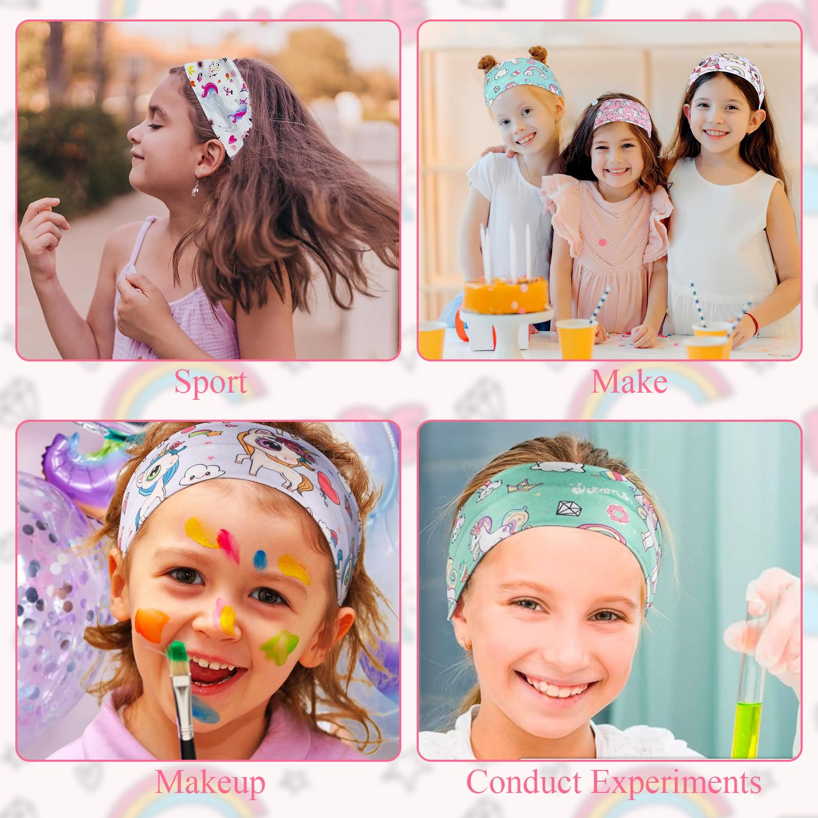 Unicorn haarband goud - Festival Supply