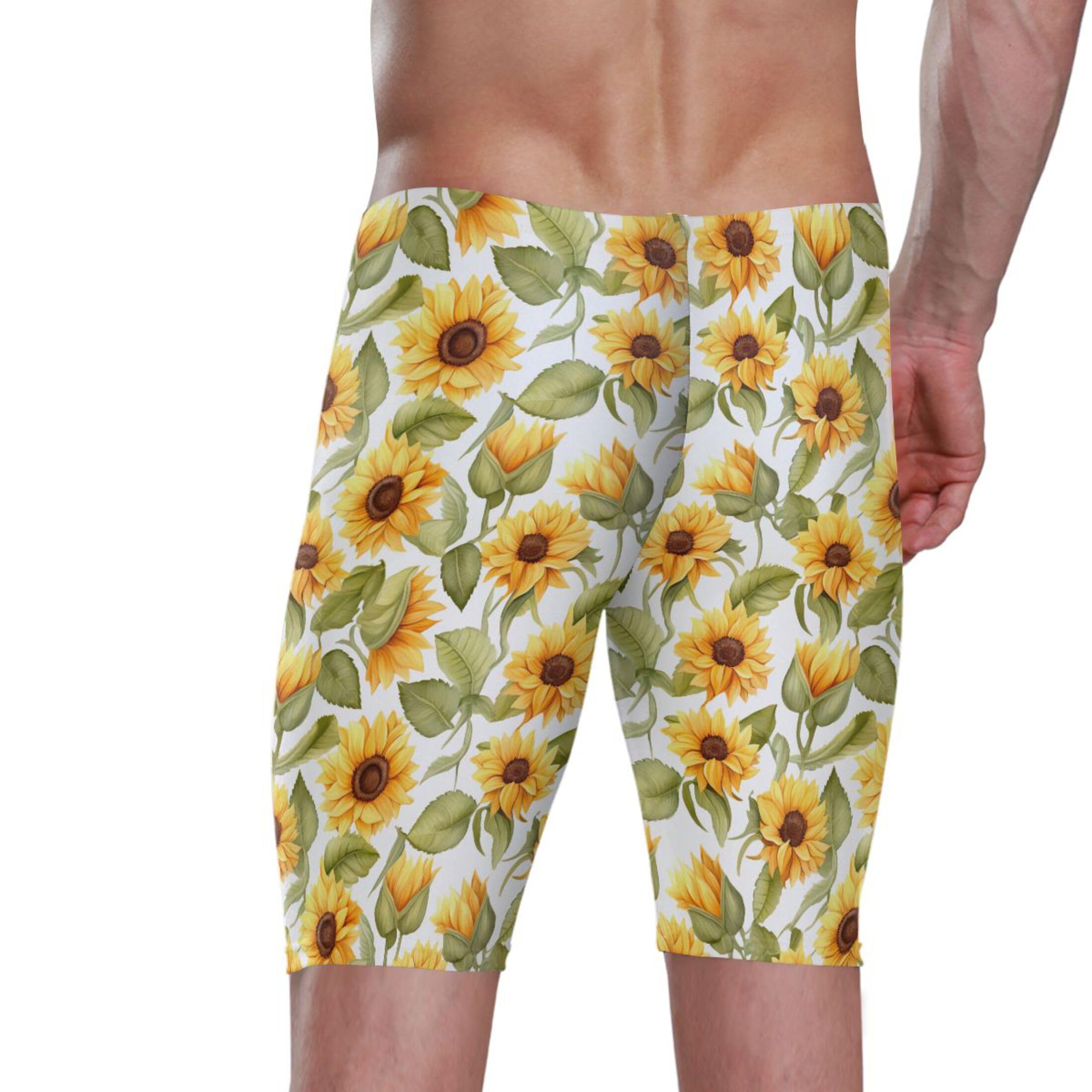 UMIRIKO Sunflower Flowers Swim Jammers for Men Athletic Durable S B0402465