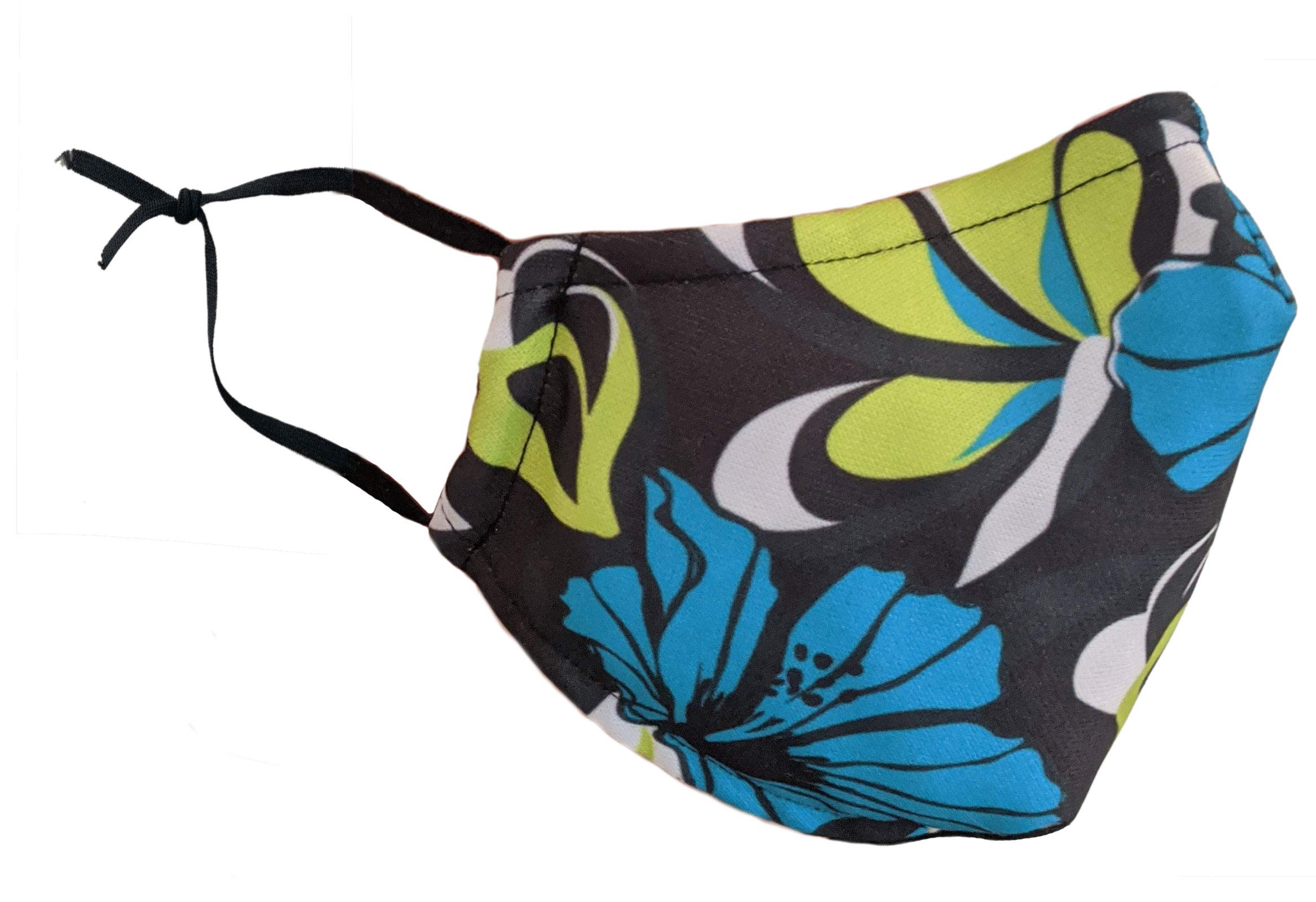 Stay Safe Reusable Face Mask Protection Washable Mouth & Nose Shield Breathable Anti Smoke Pollution Bike Motorcycle Sport (Flowers)