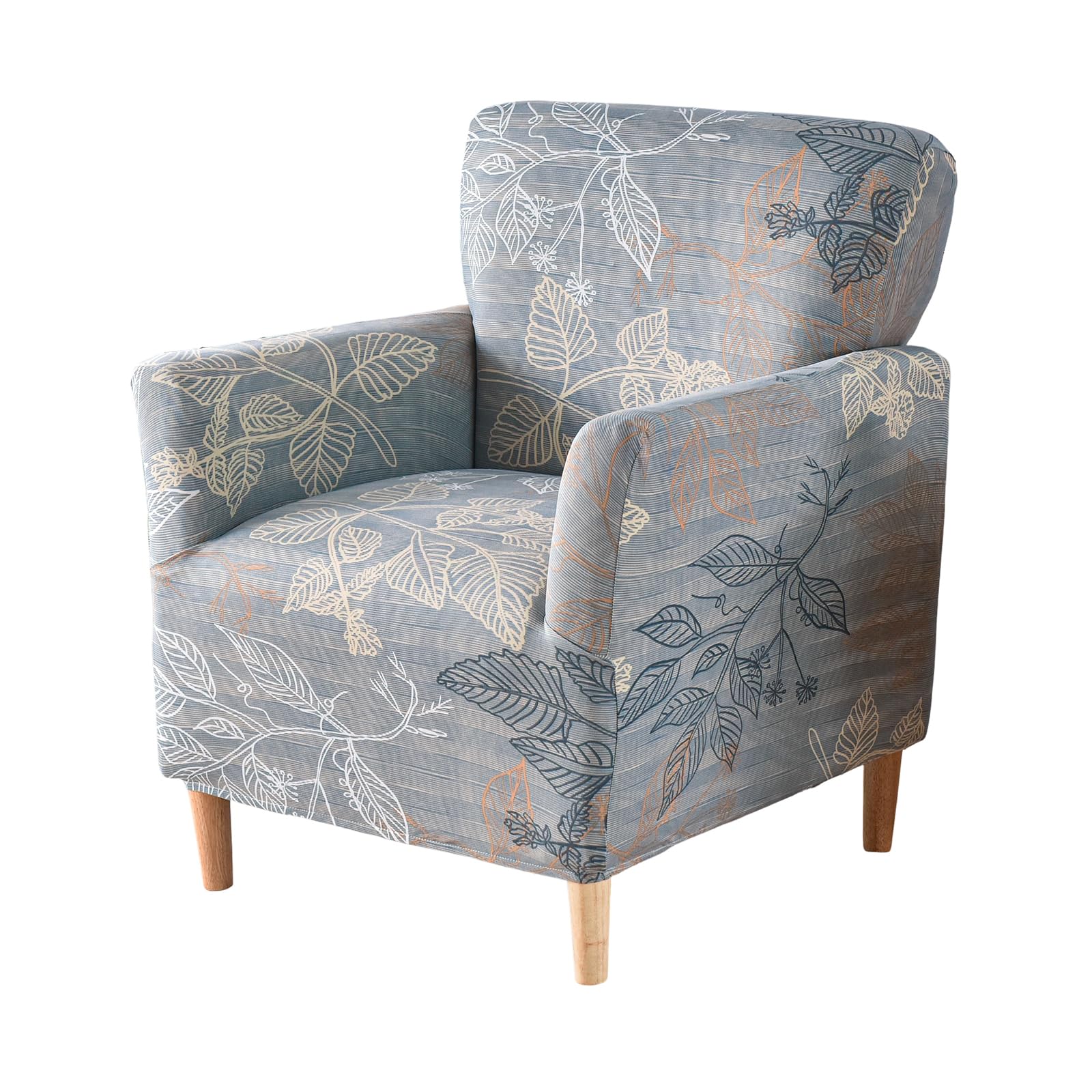 GOSTADY Printed Banquet Armchair Slipcovers Soft Chair Covers Armchair 1-Piece Stretch Chair Covers for Living Room Nonslip Outdoor Armchair Slipcover