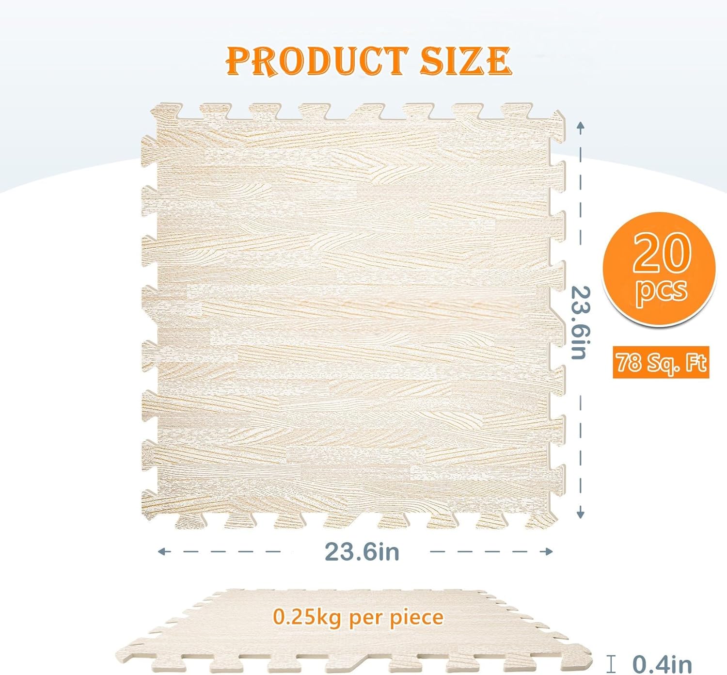 Transform Your Space: Nisorpa 78 Sq. Ft. Decorative Foam Floor Tiles Review