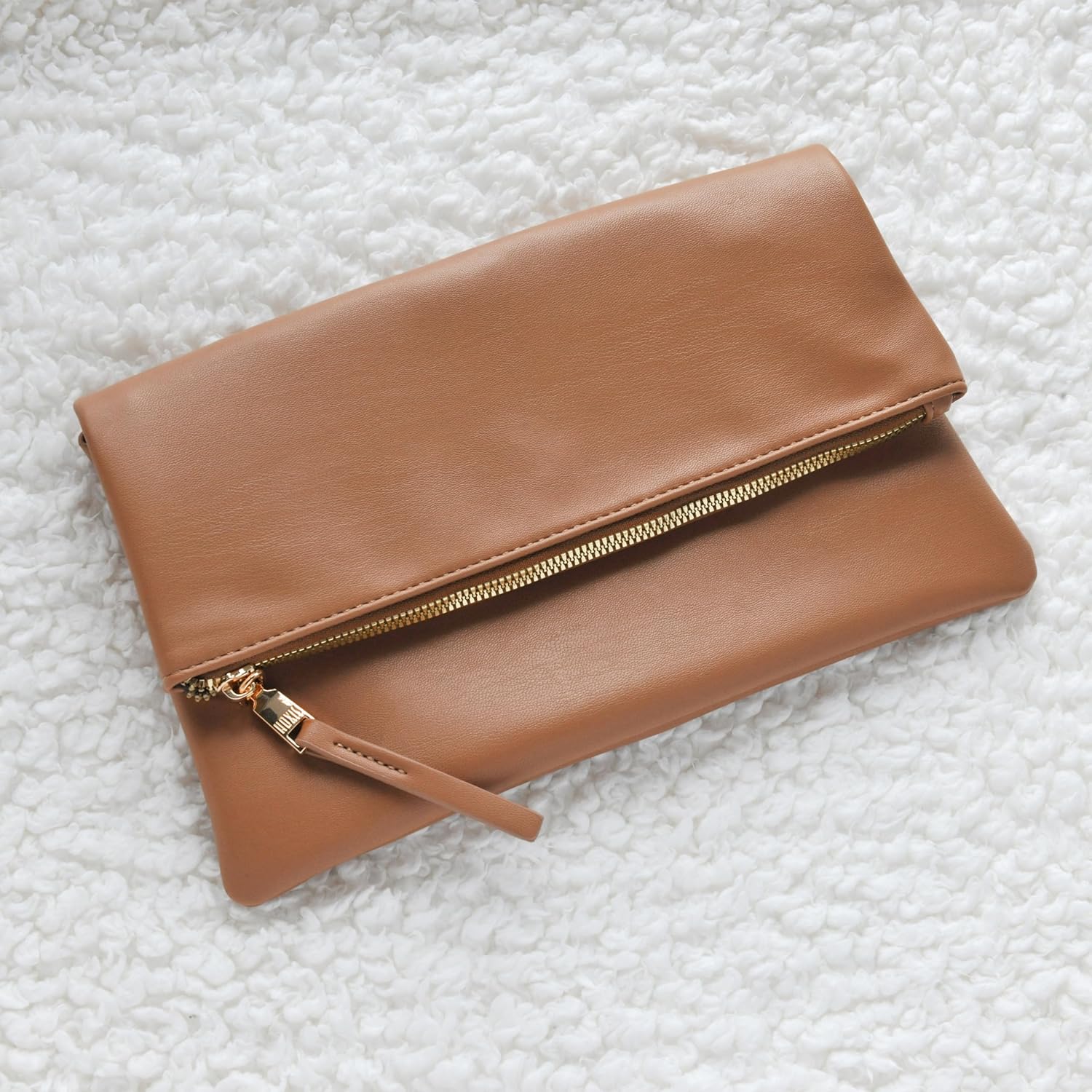 Women's Zipper Foldover Clutch Vegan Leather Jamaica Ubuy