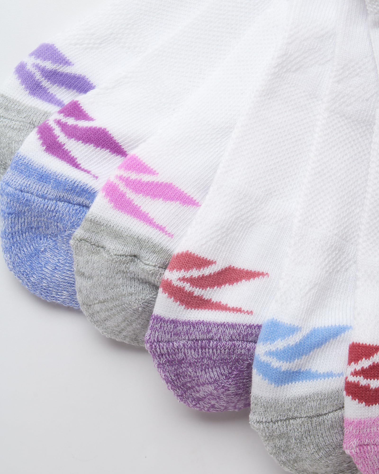 Reebok Calzini da donna alla caviglia, confezione da 6 paia di calzini sportivi a taglio basso da donna con linguetta anti-vesciche (4-10)