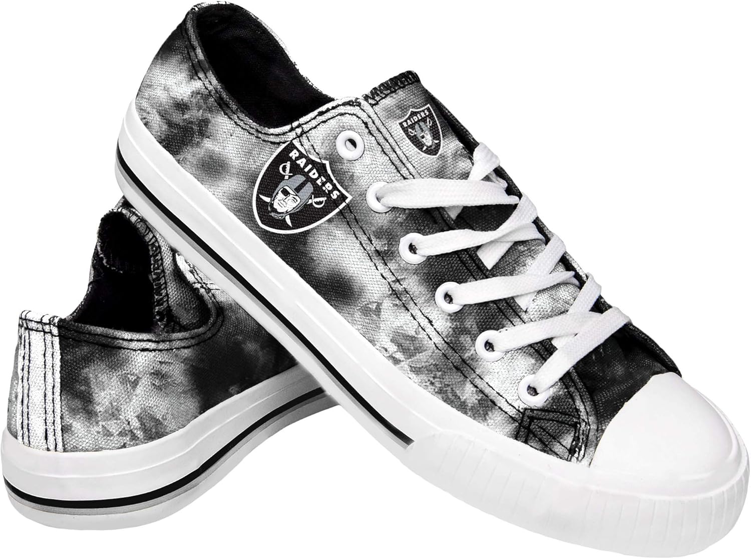 FOCO Women's NFL Team Logo Ladies Fashion Glitter Low Top Canvas Sneakers Shoes Dallas Cowboys Shoes-10/XXL