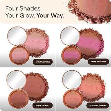 Live Tinted Huebeam Gradient Blushing Bronzer - Lightweight, Highly-Pigmented, Buildable & Blendable - Sunkissed, Glowy, Even Toned Skin Face Blush and Bronzer - Sonoran Sunrise