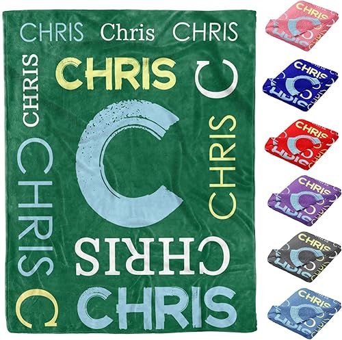 Miniatura 143 de Artsadd Personalized Baby Blanket for Girls Boys, Custom Baby Blankets with Name Customized Throw Blanket for Kids Newborn Baby Shower Birthday Gifts