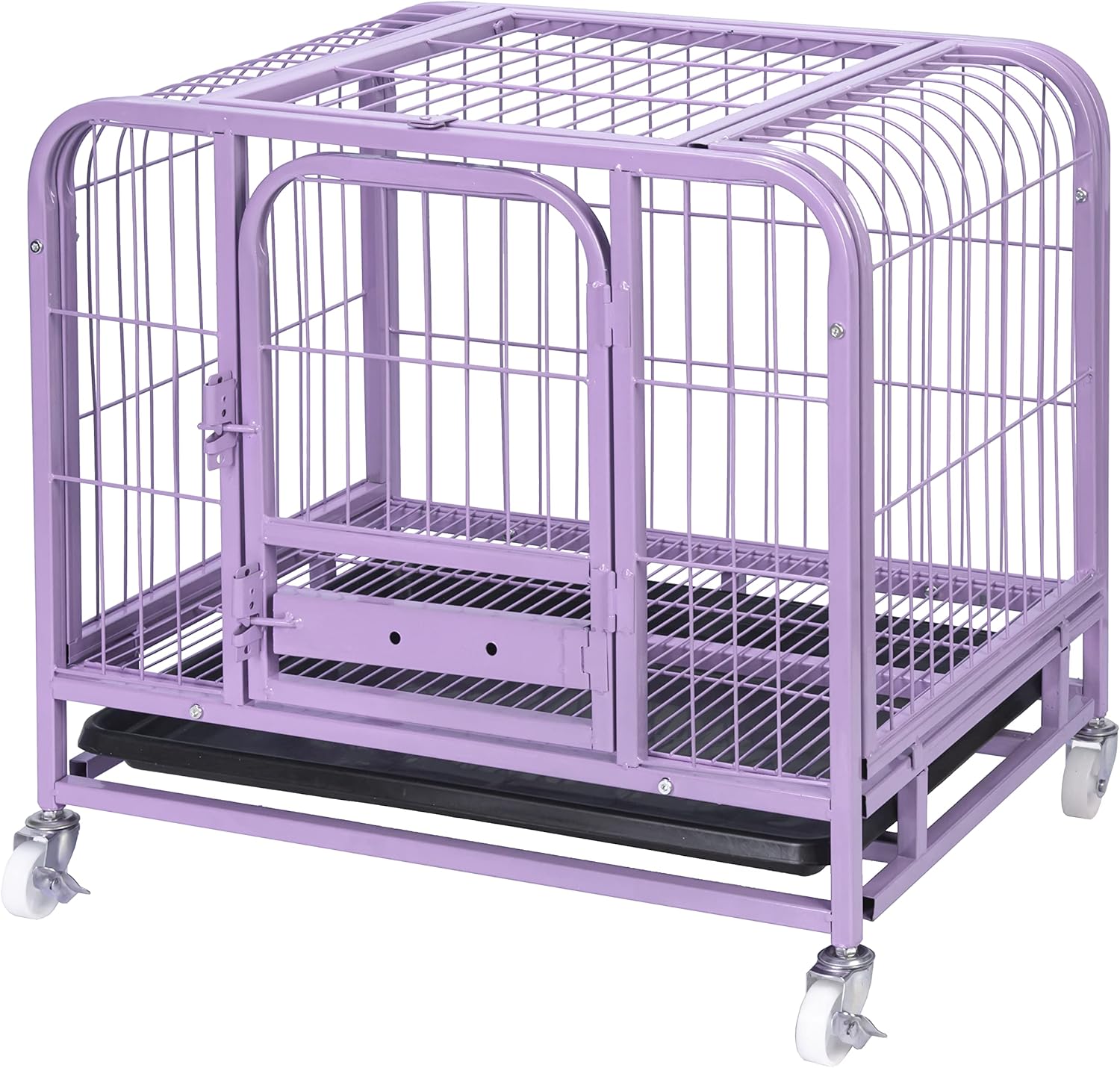 Jongee Heavy Duty Dog Crate Cage Strong Metal Dog Kennel