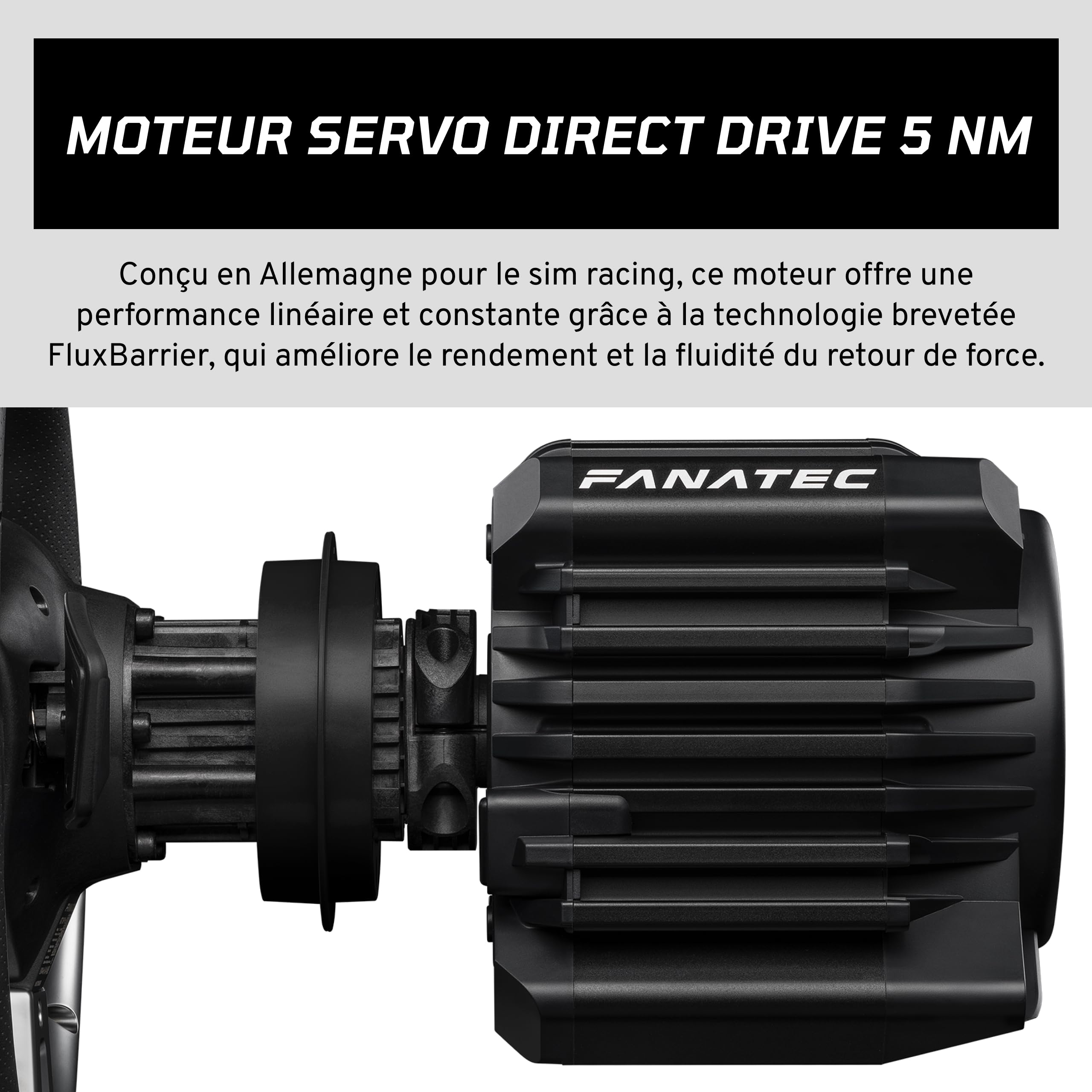 FANATEC Gran Turismo DD Pro PlayStation® Sim Volant de Course | Licence Officielle, Empattement et Pédales – Volant Polyphony Digital, Direct Drive 5 Nm, Jeu de 2 Pédales pour PC, PS5, PS4