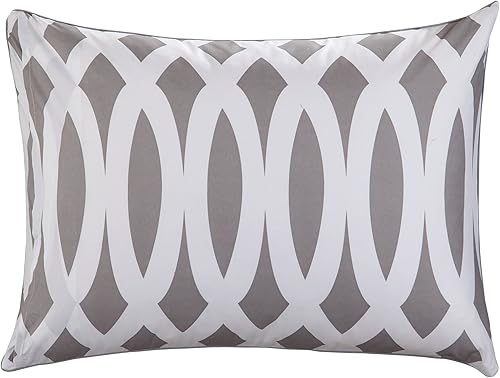 Miniatura 5 de Set de colcha edredón de 10piezas en color gris incluye set de 4sábanas, por Chic Home, Microfibra, gris, gemelo