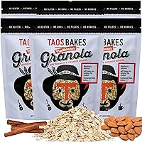 Vista 7 de Taos Bakes - Granola de nuez de arce y vainilla de Madagascar - Snack crujiente de granola para el desayuno, sin gluten, sin OMG, sin rellenos, 10