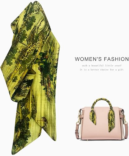 Miniatura 2 de Pañuelo para el pelo de bandeau con estampado clásico chino para mujer, lazo para el pelo, asa con cinta y bufanda flaca