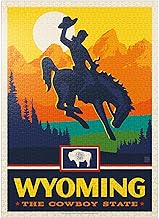 MyPuzzle Wyoming: The Cowboy State - Premium 1000 Piece Jigsaw Puzzle for Adults