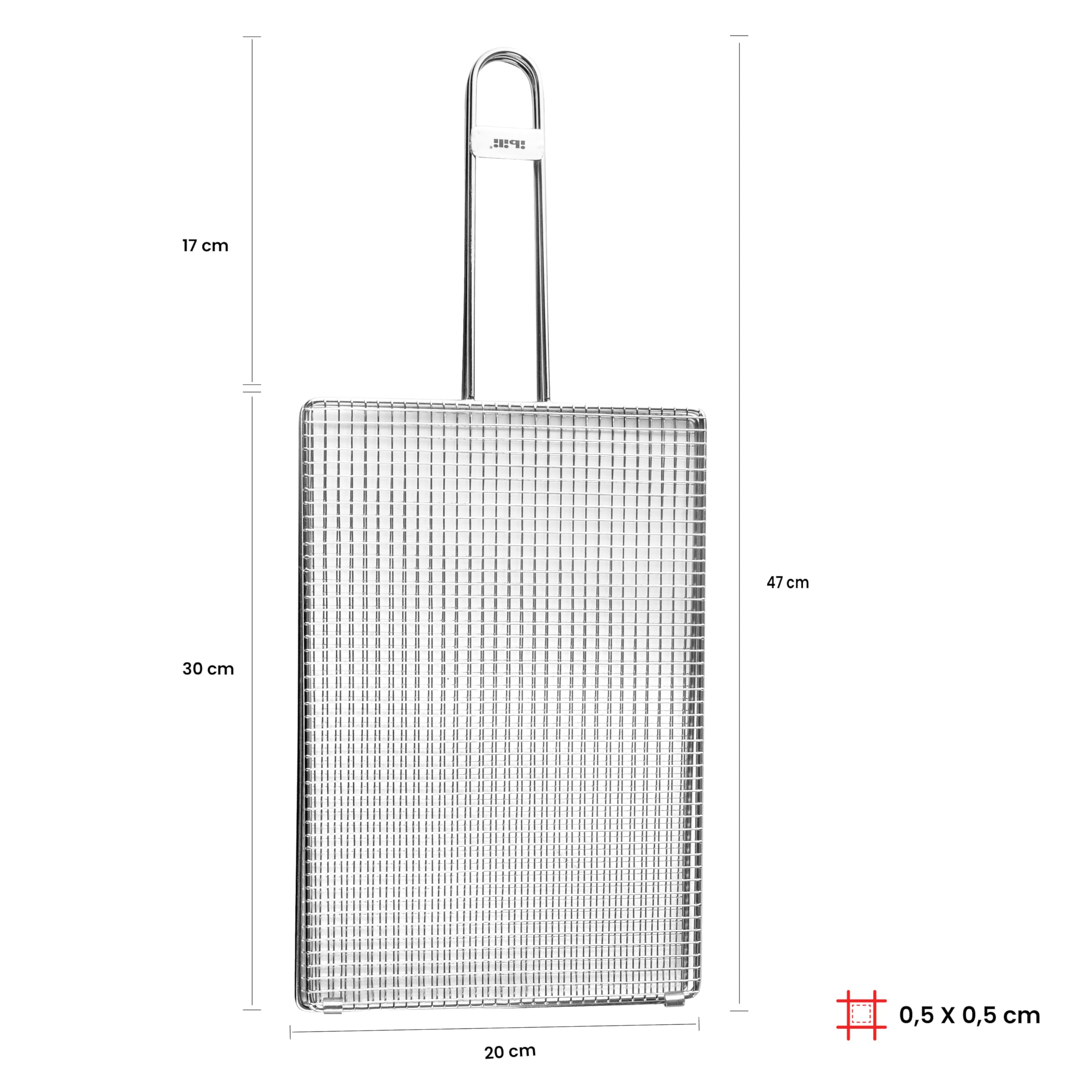 IBILI Doppelter Tintenfischgrill, 30 x 20 x 1 cm, 18% Edelstahl