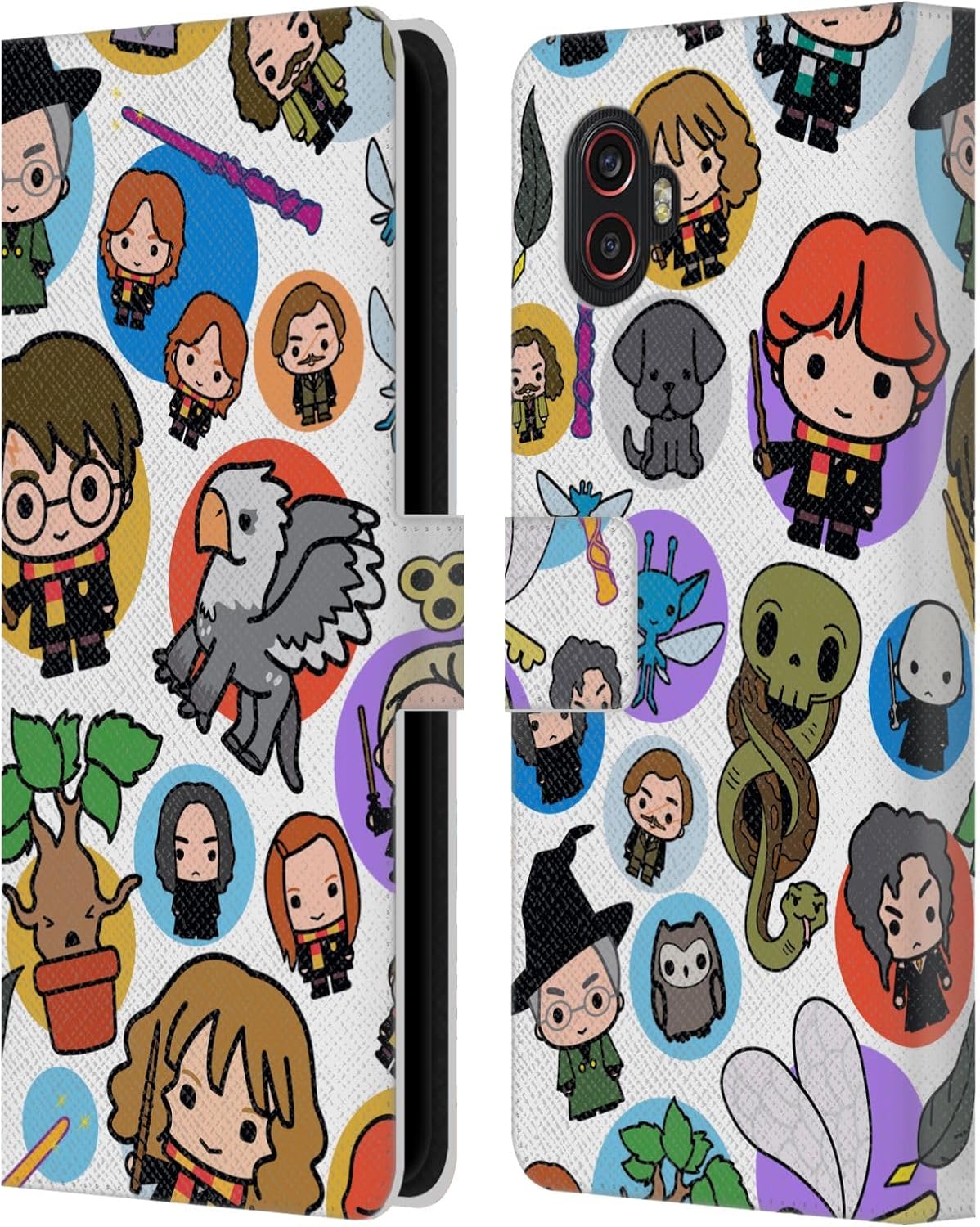 Head Case Designs Officially Licensed Harry Potter Pattern Deathly Hallows XXVIII Leather Wallet Case Compatible with Samsung Galaxy Xcover6 Pro/Pro2