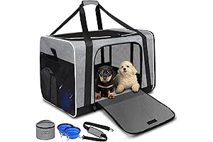 Pet Carrier 24"x17"x17" for Large Cats Dogs, Pet Carrier for 2 Cats...