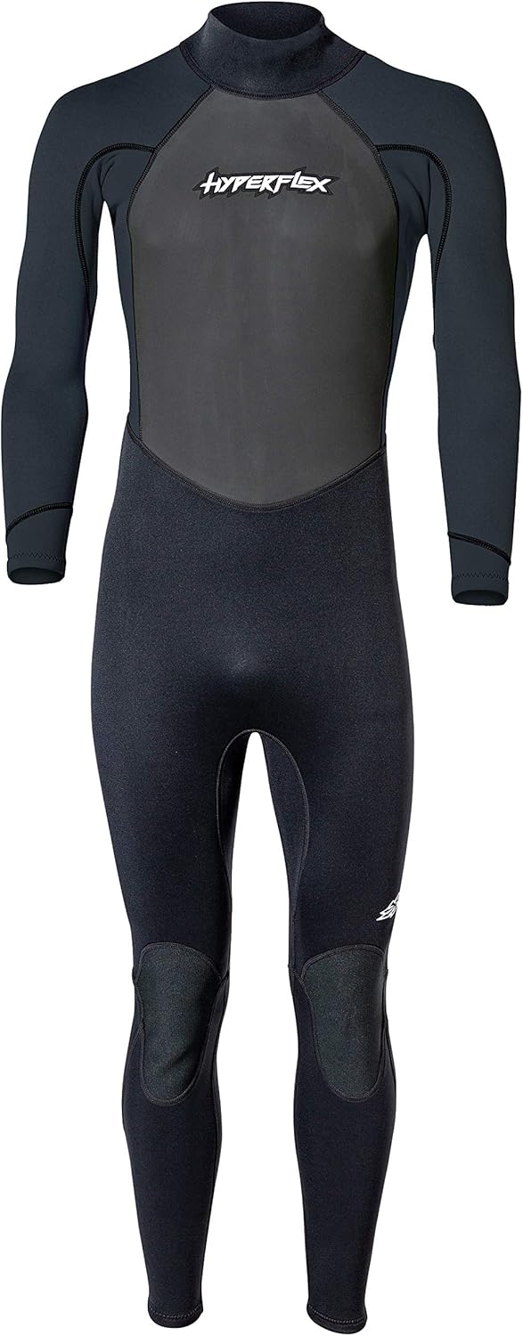 Hyperflex Access Men’s and Women’s Full Body 3mm Backzip Wetsuit - Warm 4-Way Stretch Neoprene - Adjustable Collar and Flat Lock Construction - High Performance 50+ UV SHIELD