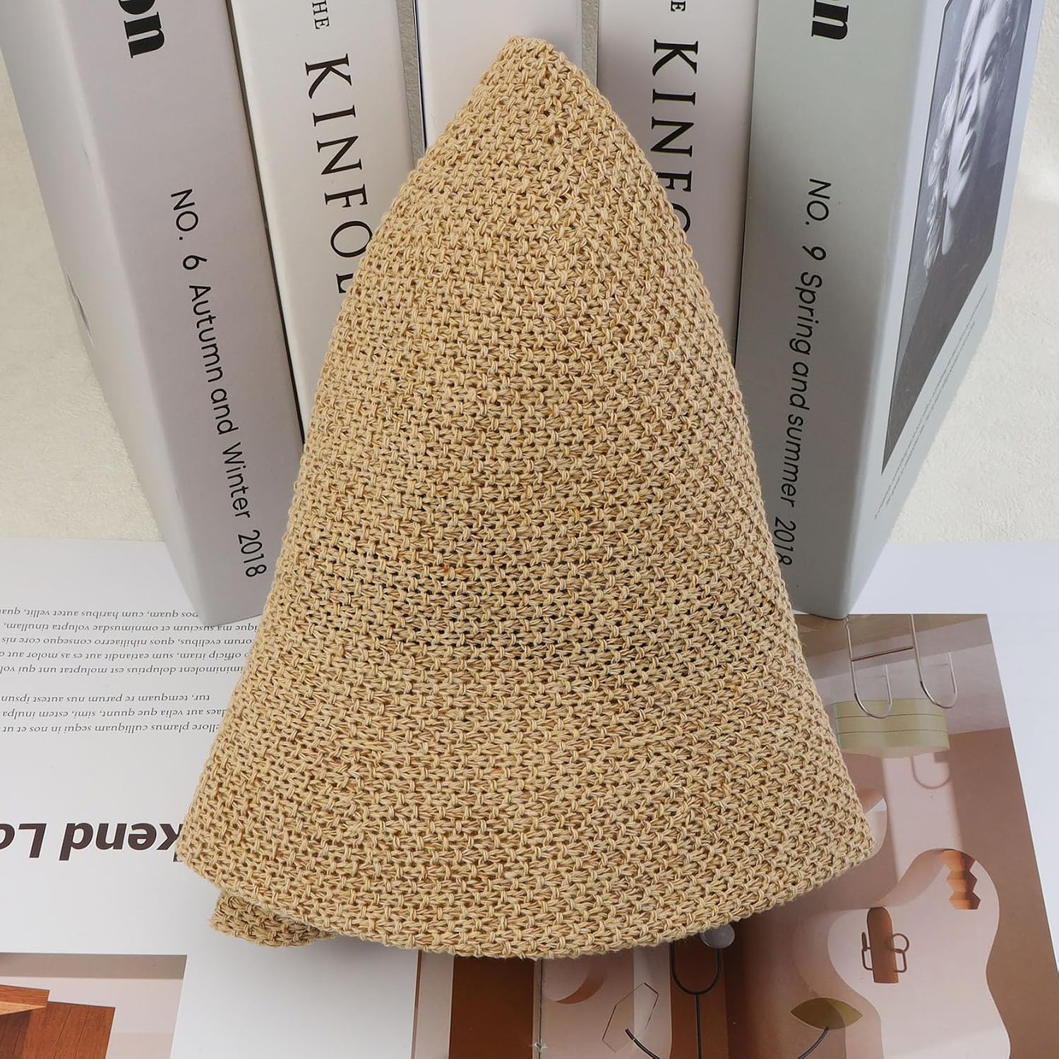 Women Mesh Woven Bucket Hat, Crochet Bucket Hat for Women Beach Hat, Trendy Sun Hat Packable Foldable