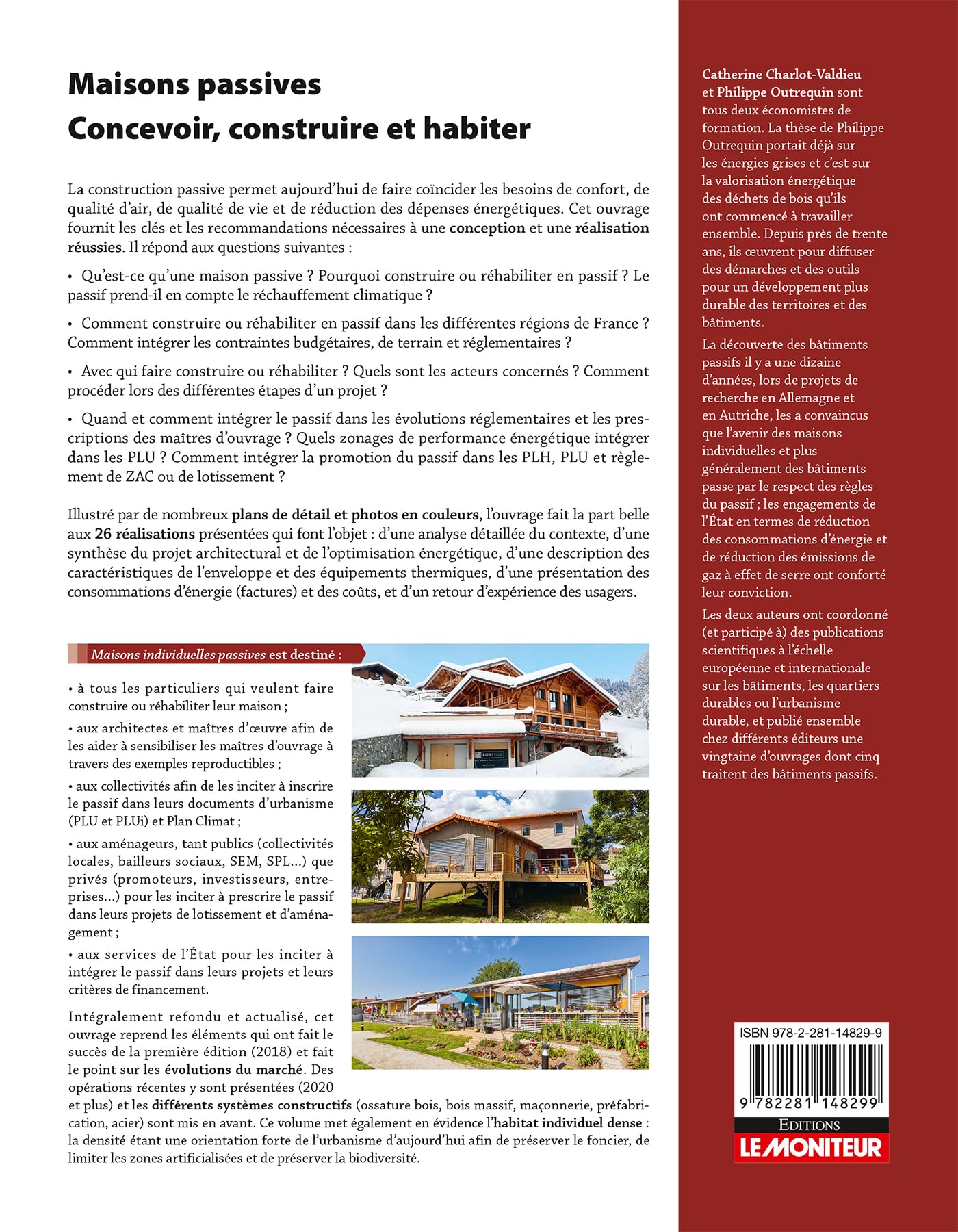 Maisons passives: Concevoir, construire et réhabiliter