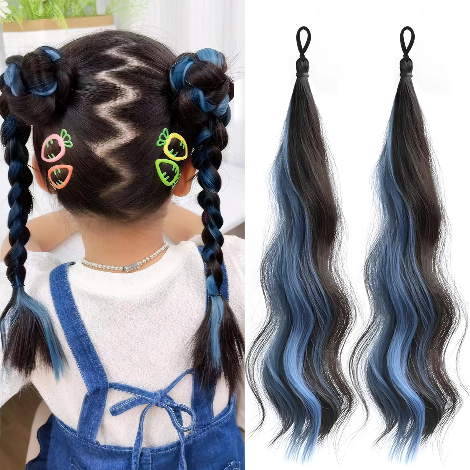 【myu】SLA# 43cm【エクステバラ売り】 Amazon.co.jp: Sucodver エクステ 子供 ダンス ヘアエクステ キッズ