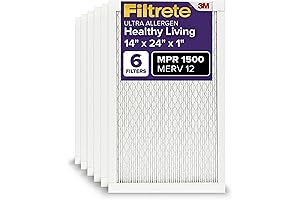 Filtrete 14x24x1 AC Furnace Air Filter, MERV 12