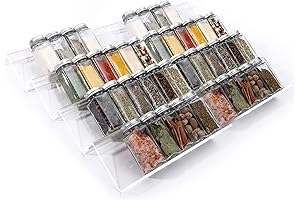 Clear Acrylic Organizer Drawers, 4 Tier- 2 Set Expandable Space Saver Drawer Insert