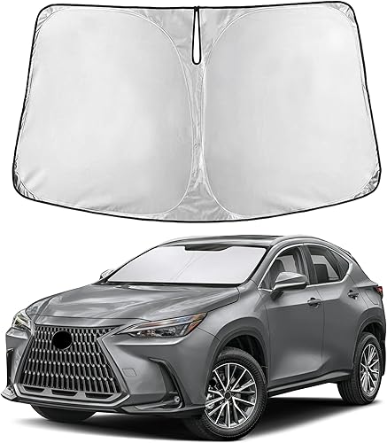 Miniatura 52 de EcoNour Parasol para parabrisas Rivian R1S / R1T 2022-2024 2025 2026, visera solar para parabrisas delantero y ventana, bloqueador de calor UV