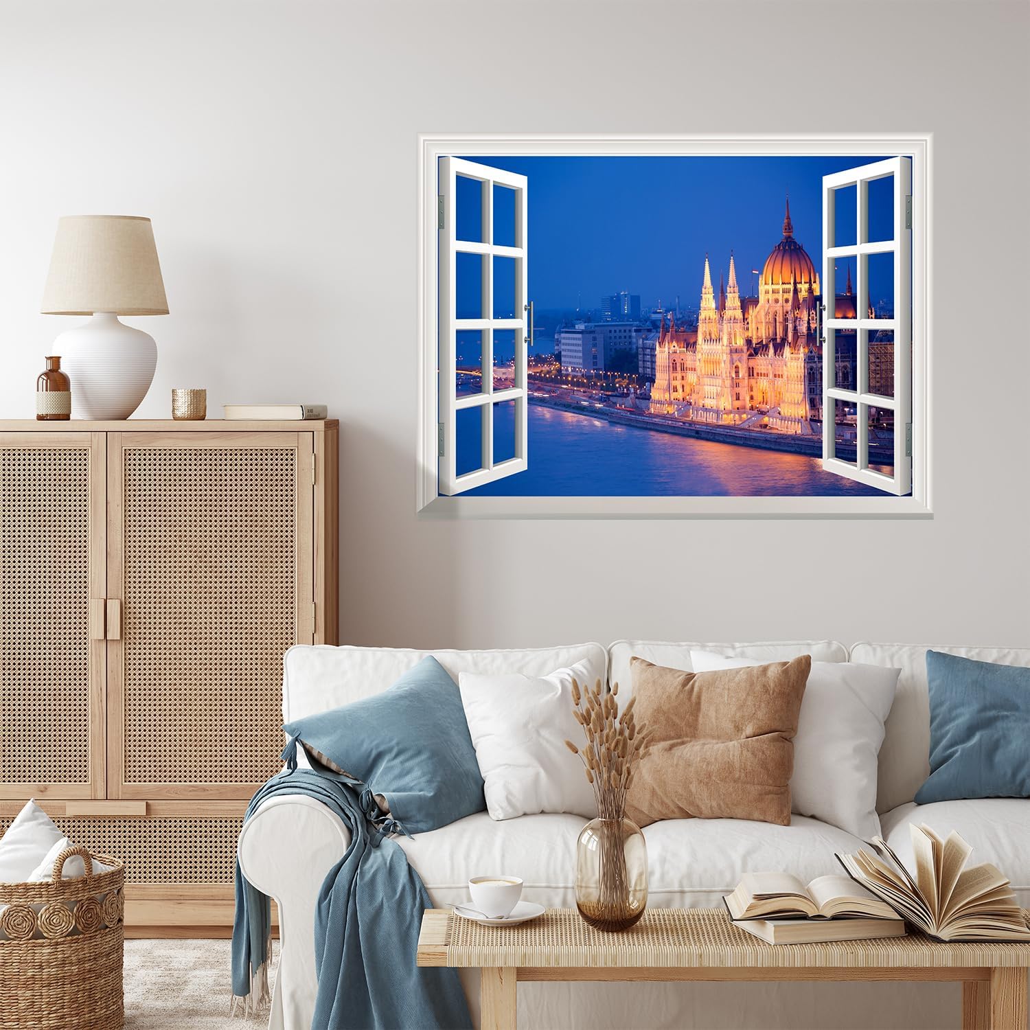 wall26 Self-Adhesive Wallpaper Large Wall Mural Series (36"x48", Beautiful View of a Grand Palace)