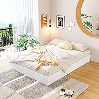 Vista 7 de EMODA Base de resorte para cama tamaño king de 9 pulgadas, base de colchón de metal resistente con funda de tela, capacidad máxima de peso de 3000