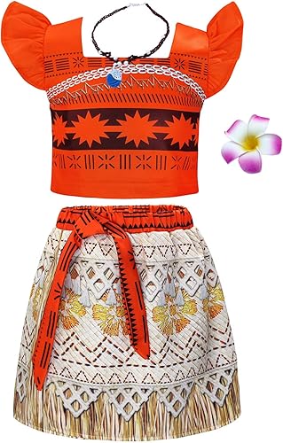 AmzBarley Conjunto de falda de disfraz de princesa para niñas, disfraz de fiesta de cumpleaños, disfraz de Navidad con accesorios