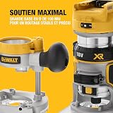 DEWALT 18V XR Brushless 1/4 in. (8mm) Compact Router, Tool Only, DCW604NT-XJ - 8