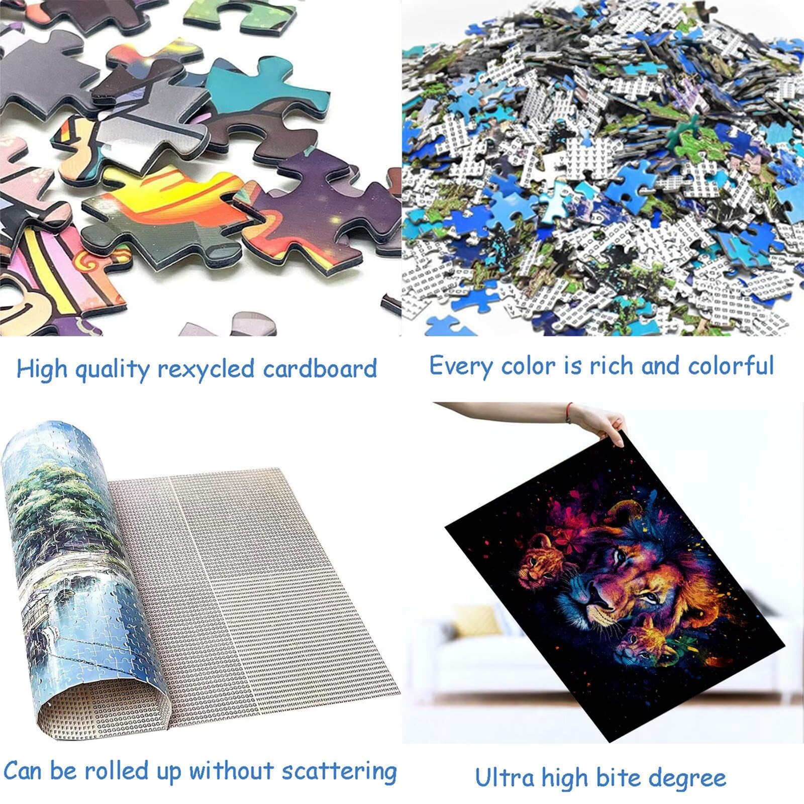 Puzzle 3000 elementów abstrakcyjne puzzle dla dorosłych lew 122 x 81 cm unikalne rzemiosło klasyczne 3D drewniana układanka do rodzinnych gier biznesowych, układanka zrób to sam do dekoracji ścian