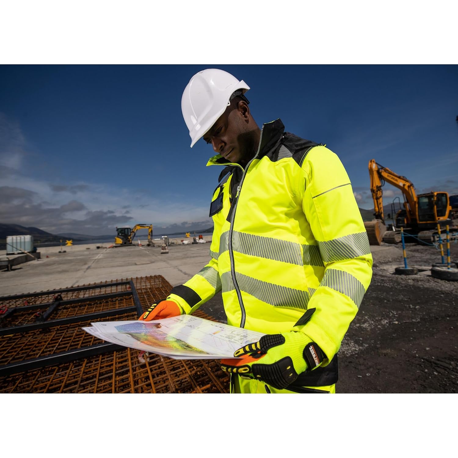Portwest PW3 Hi-Vis 5in1 Jacket - PW367, Yellow/Black, XL