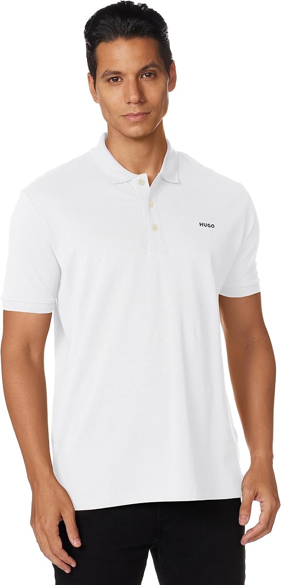 Polo de hombre de corte regular y manga corta con logo