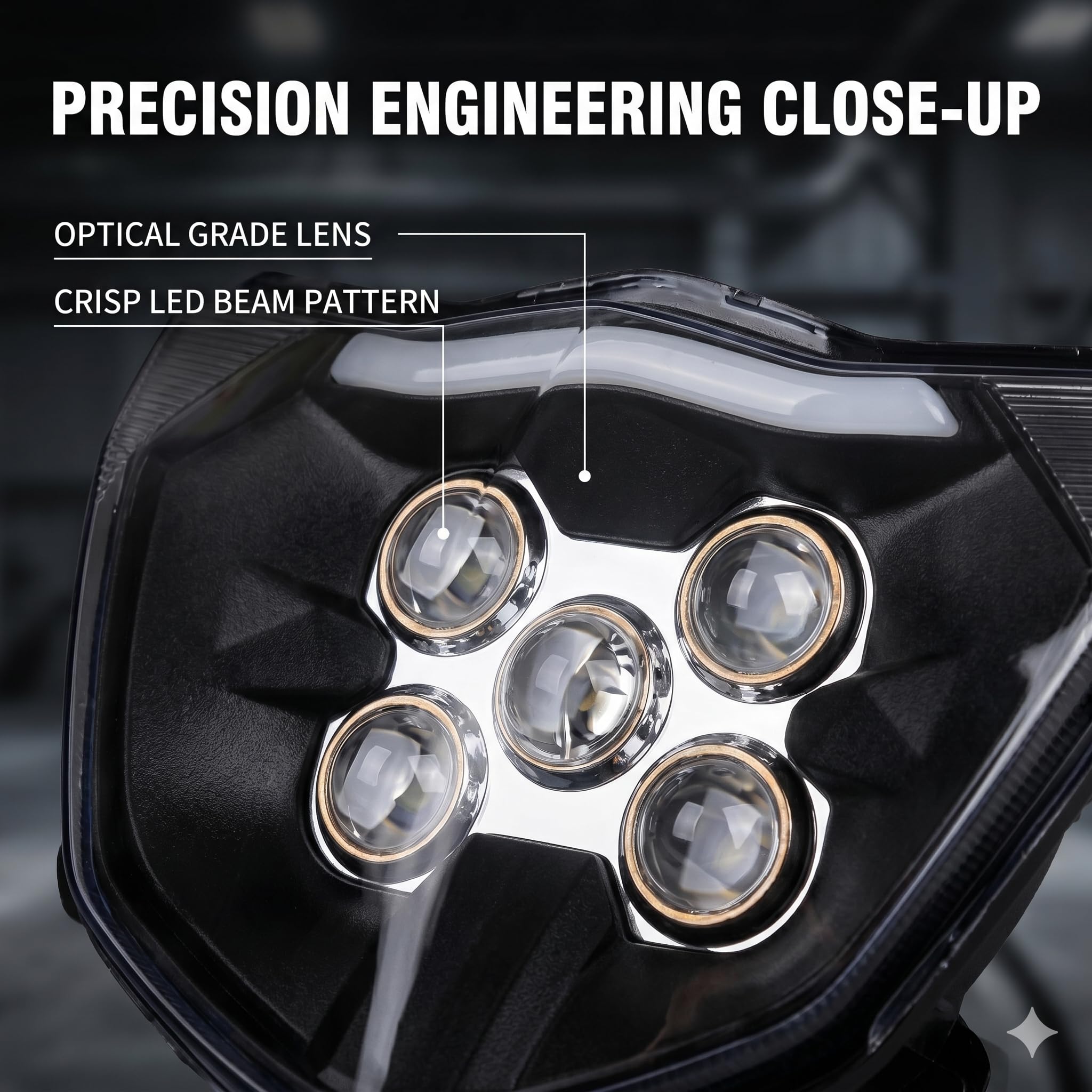 「YAMAHA」電飾イルミ AnXin Motorbike Headlight, Motorcycle LED Head Lamp Light Fairing