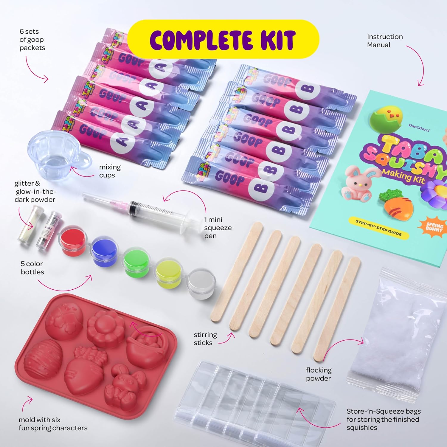 Easter Taba Squishy Making Kit for Kids - Squishies Easter Craft Activities image 4