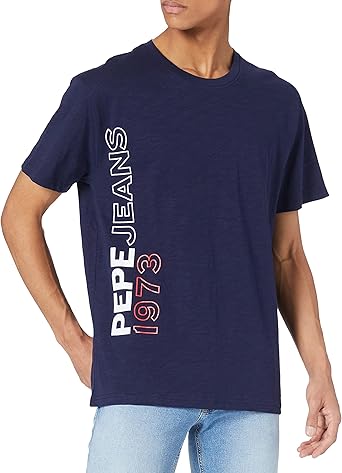 Pepe jeans EGGO LONG Marine - Gratis levering | Spartoo.be ! - Textiel T- shirts met lange mouwen Heren € 29,90
