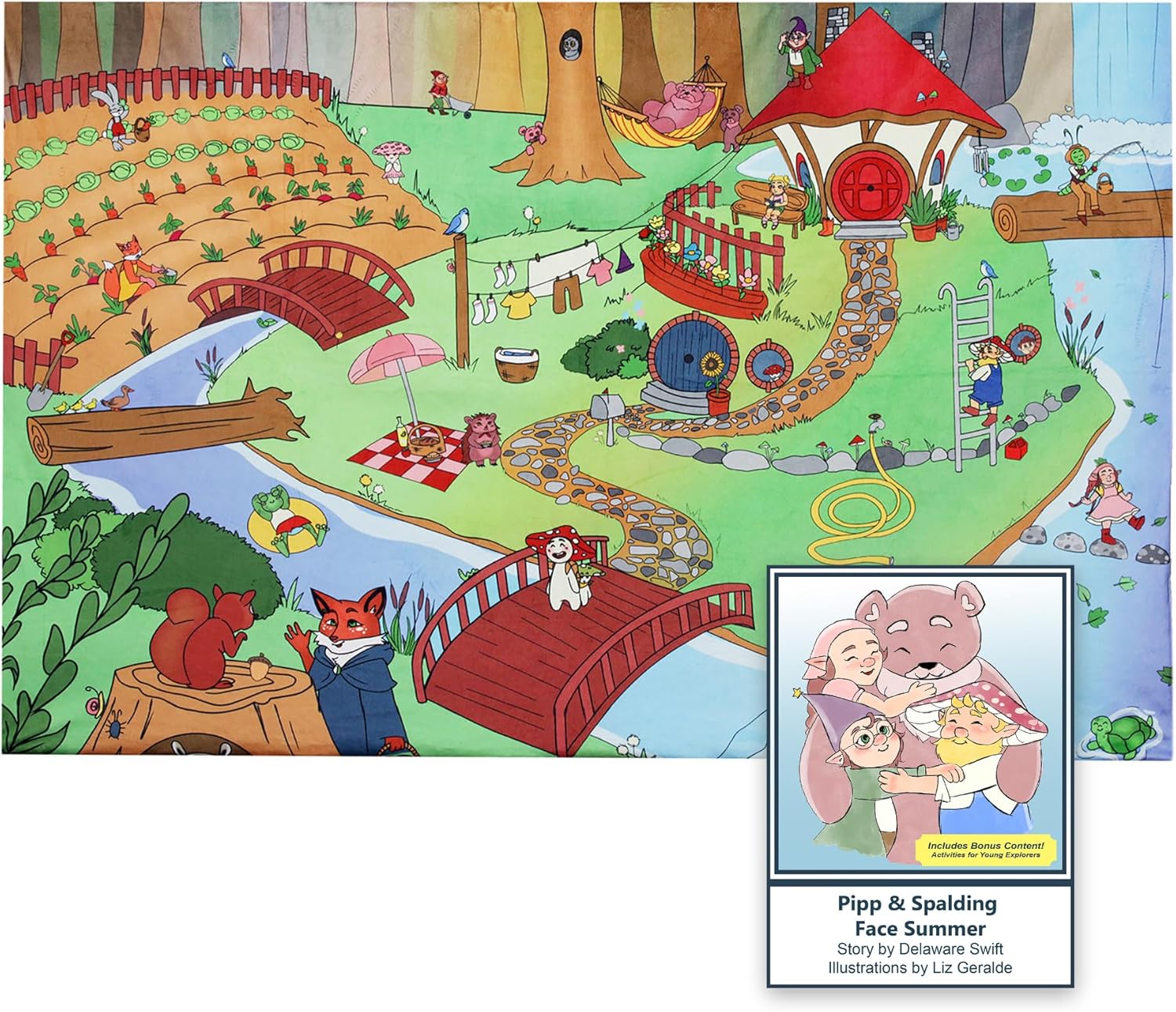 Pipp & Spalding Seek and Find Interactive Baby Blanket for Boys and Girls 40x60 inches Super Soft Plush Toddler Blanket for Girls and Boys, Ideal for Bedtime, Self-Soothe, and Nap Time.