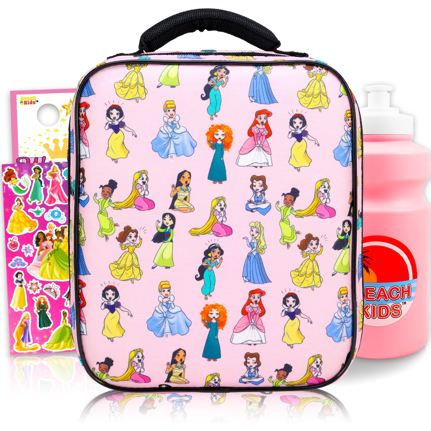 Amazon.com: Disney Princess Lunch Bag for Girls Bundle w/Insulated