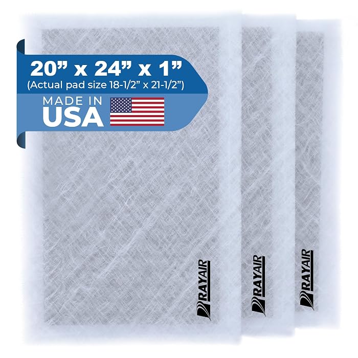 RAY AIR SUPPLY 20x24 Replacement Filter Pads Compatible with Dynamic