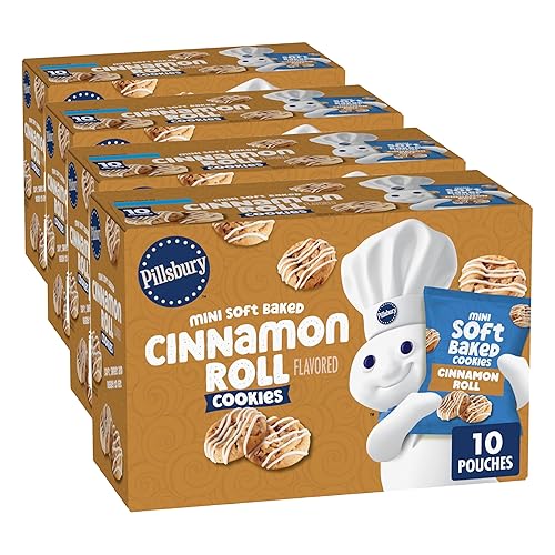 Miniatura 15 de Pillsbury Mini galletas horneadas suaves, chispas de chocolate, bolsas de aperitivos, 10 unidades, 10 onzas